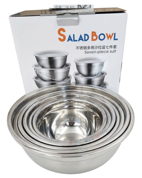 Juego de Bowls de Acero 7 Piezas