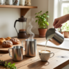 Jarras medidoras de acero para barista